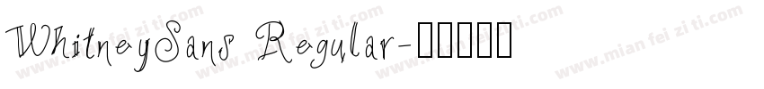WhitneySans Regular字体转换